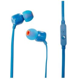 Auriculares Intrauditivos JBL Tune 110/ con Micrófono/ Jack 3.5/ Azules