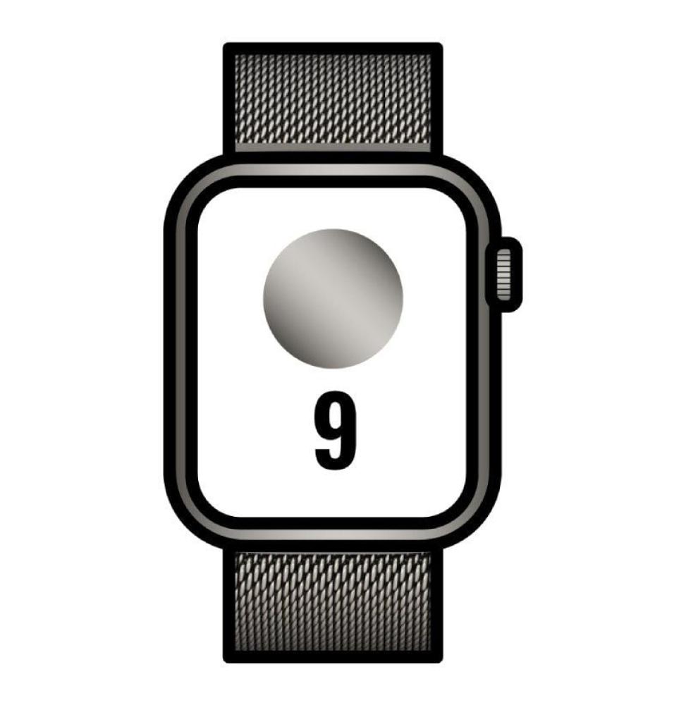 Apple Watch Series 9/ Gps/ Cellular/ 41mm/ Caja de Acero Grafito/ Correa Milanese Loop Grafito