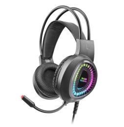 Auriculares Gaming con Micrófono Mars Gaming MH220/ Jack 3.5/ Negros