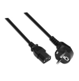 Cable Alimentación Aisens A132-0169/ CEE(7-7) Macho - C13 Hembra/ Hasta 1500W/ 5m/ Negro