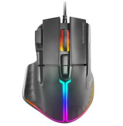 Ratón Gaming Mars Gaming MM-XT/ Hasta 12800DPI/ Negro