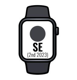 Apple Watch SE 2 Gen 2023/ GPS/ 40mm/ Caja de Aluminio Medianoche/ Correa Deportiva Medianoche S/M