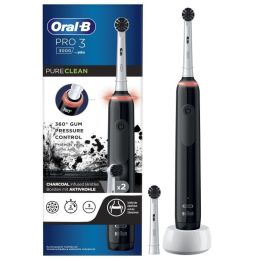 Cepillo Dental Braun Oral-B Pro 3/ Incluye 2 Cabezales/ Negro