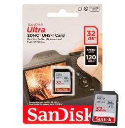 Tarjeta de Memoria SanDisk Ultra 32GB SD HC UHS-I - SDXC/ Clase 10/ 120MBs