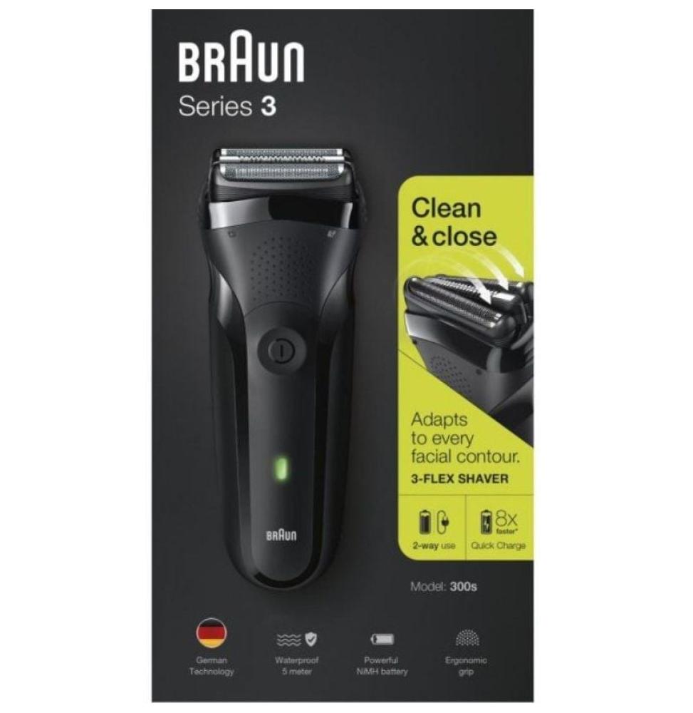 Afeitadora Braun Series 3 300S/ con batería