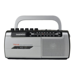 Radio Cassete Daewoo DW1107