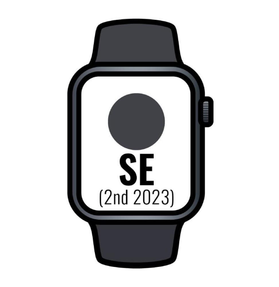 Apple Watch SE 2 Gen 2023/ GPS/ Cellular/ 44mm/ Caja de Aluminio Medianoche/ Correa Deportiva Medianoche S/M