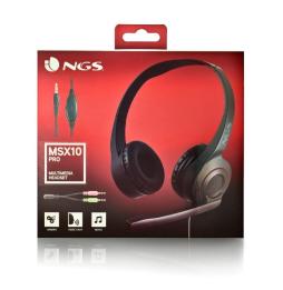 Auriculares NGS MSX 10 Pro/ con Micrófono/ Jack 3.5/ Negros