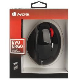 Ratón Ergonómico Inalámbrico NGS EVO Ergo/ Hasta 2400 DPI