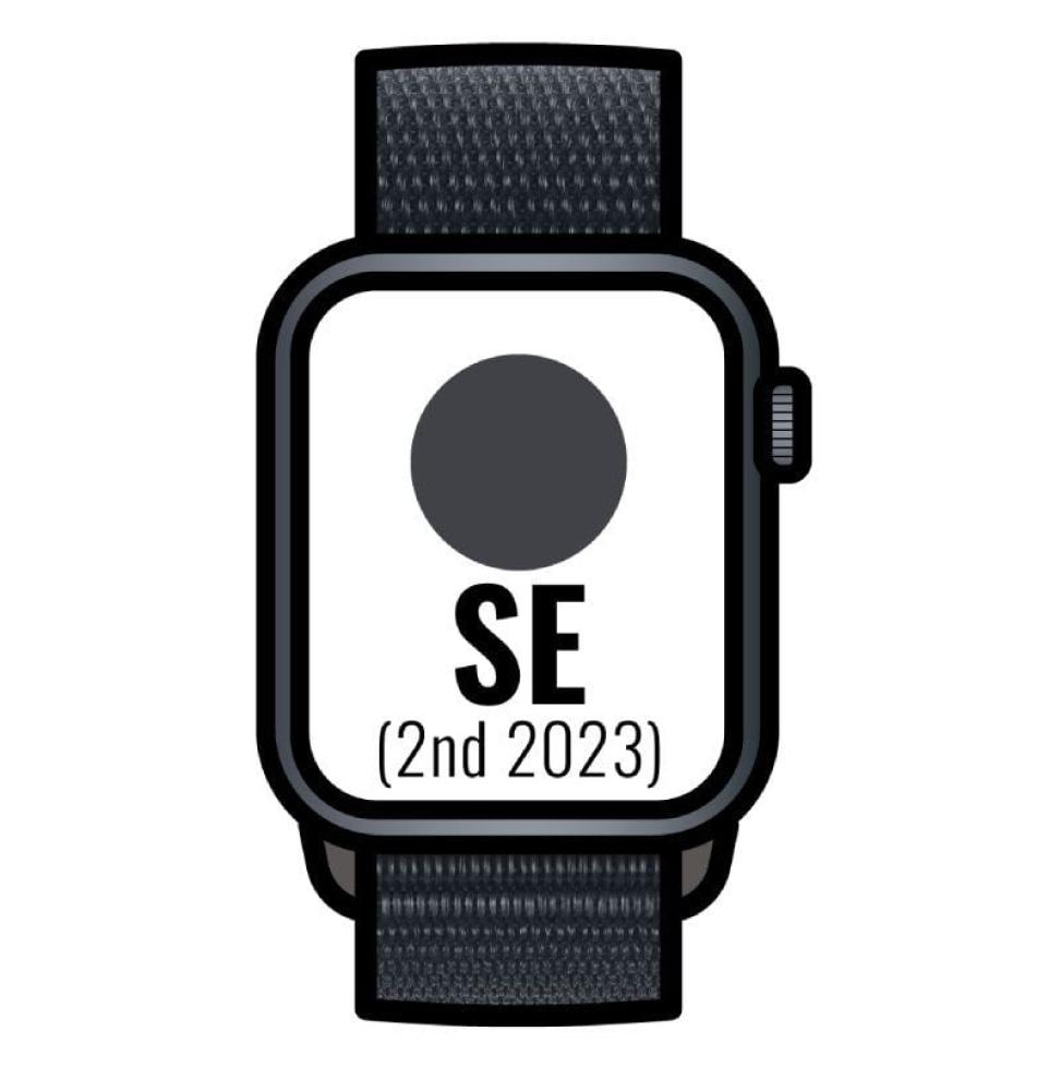 Apple Watch SE 2 Gen 2023/ GPS/ Cellular / 44mm/ Caja de Aluminio Medianoche/ Correa Deportiva Loop Medianoche