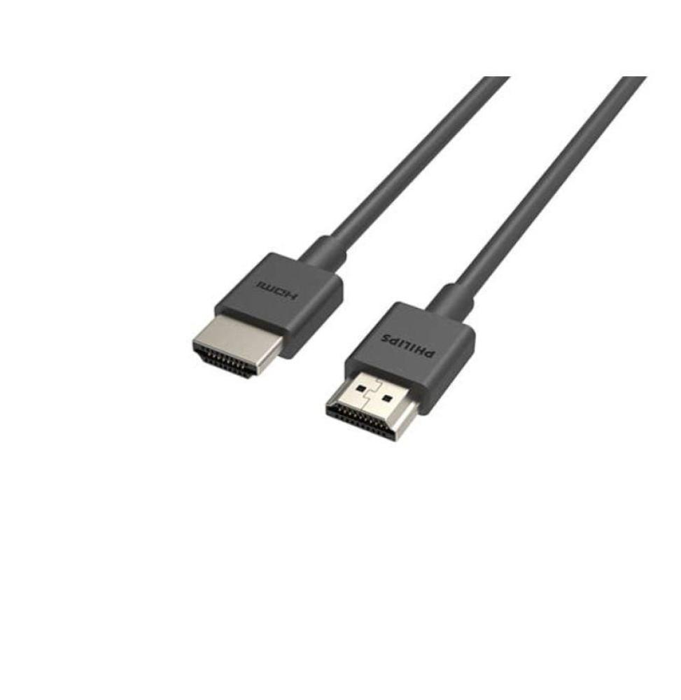 Cable HDMI 4K Philips SWV5702/ HDMI Macho - HDMI Macho/ 2m/ Certificado/ Negro