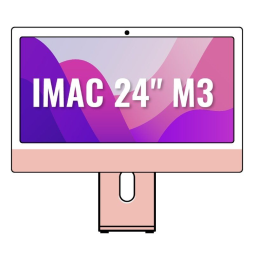 Apple iMac 24' Retina 4,5K / M3 8-Core CPU/ 8Gb/ 256Gb SSD/ 8-Core GPU/ Rosa