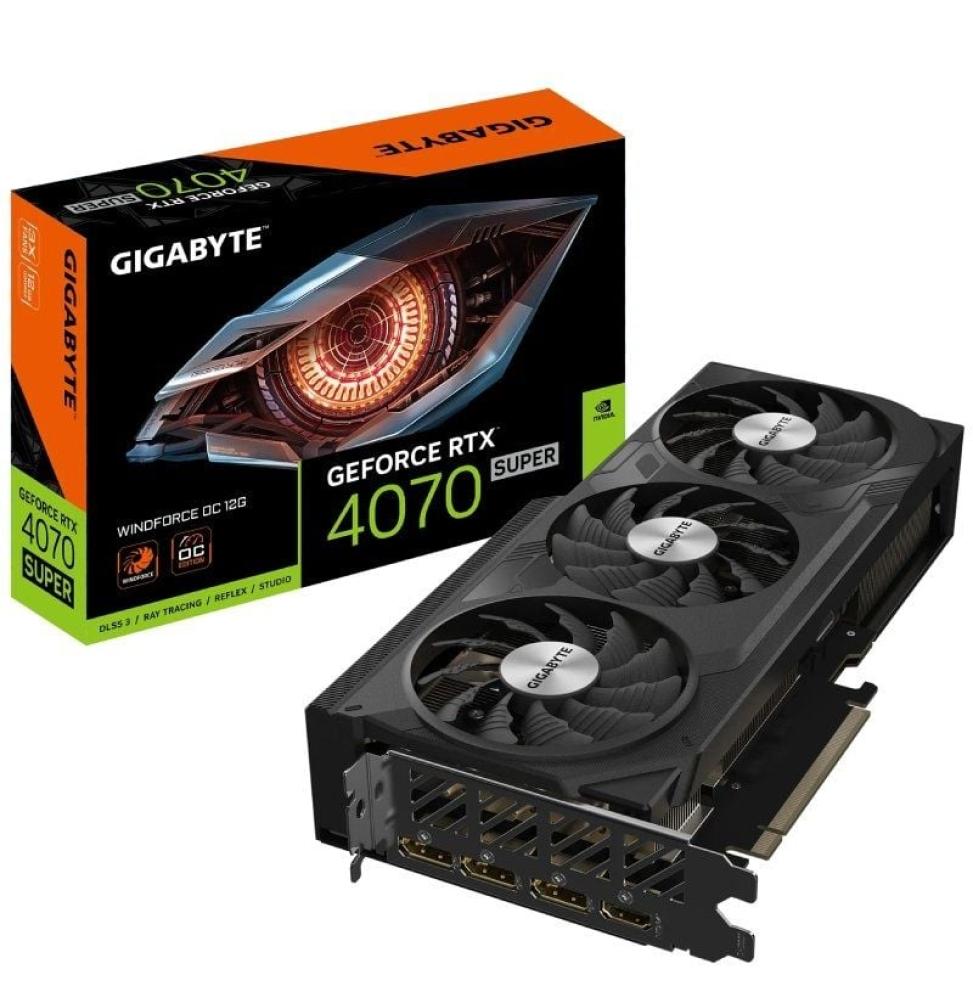 Tarjeta Gráfica Gigabyte GeForce RTX 4070 SUPER WindForce OC 12G/ 12GB GDDR6X