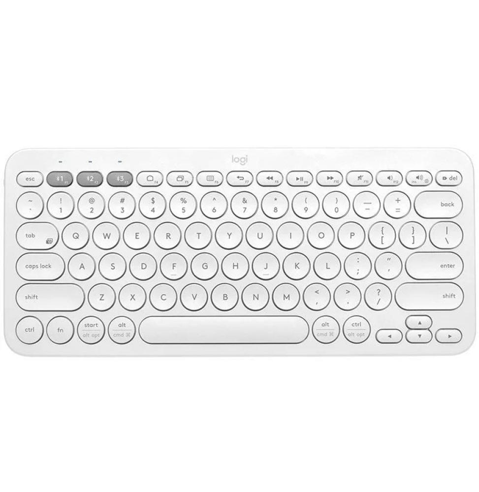 Teclado Compacto Inalámbrico por Bluetooth Logitech K380/ Blanco