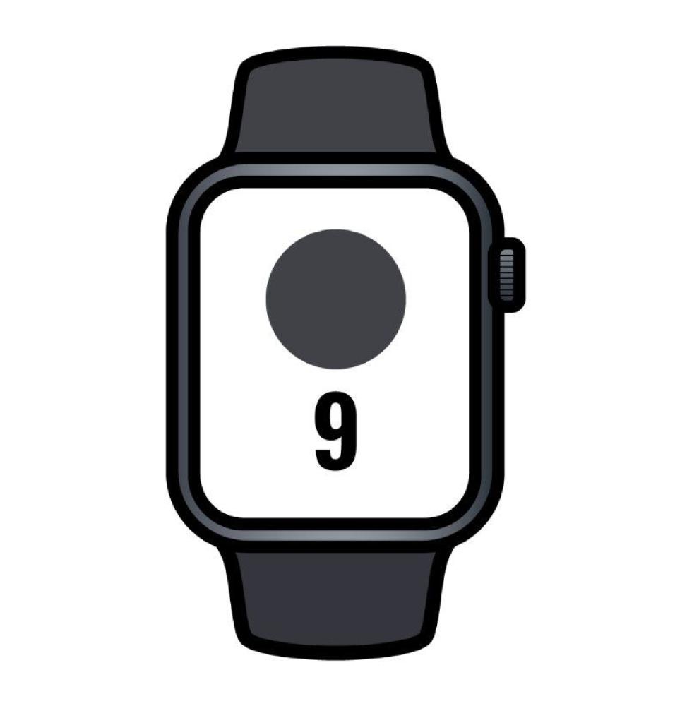 Apple Watch Series 9/ GPS/ Cellular/ 41mm/ Caja de Aluminio Medianoche/ Correa Deportiva Medianoche S/M