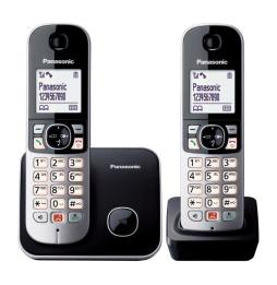 Teléfono Inalámbrico Panasonic KX-TG6852/ Pack DUO/ Negro