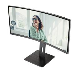 Monitor Profesional Curvo AOC CU34P3CV 34'/ WQHD/ Multimedia/ Negro