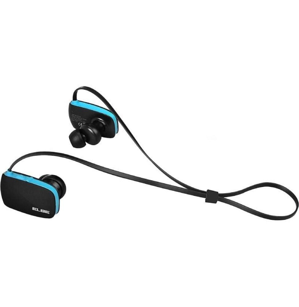 Auriculares Inalámbricos Deportivos Elbe ABT-038-DEP/ con Micrófono/ Bluetooth/ Azul y Negro