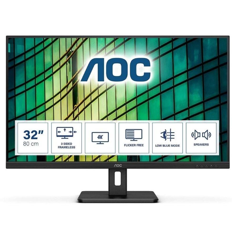 Monitor Profesional AOC U32E2N 31.5'/ 4K/ Multimedia/ Negro