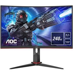 Monitor Gaming Curvo AOC C32G2ZE 31.5'/ Full HD/ 1ms/ 240Hz/ VA/ Negro