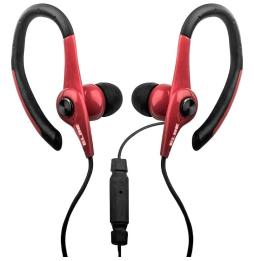 Auriculares Deportivos Elbe AU-107-MIC/ con Micrófono/ Jack 3.5/ Rojo y Negro