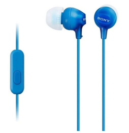 Auriculares Intrauditivos Sony MDR-EX15APLI/ con Micrófono/ Jack 3.5/ Azules