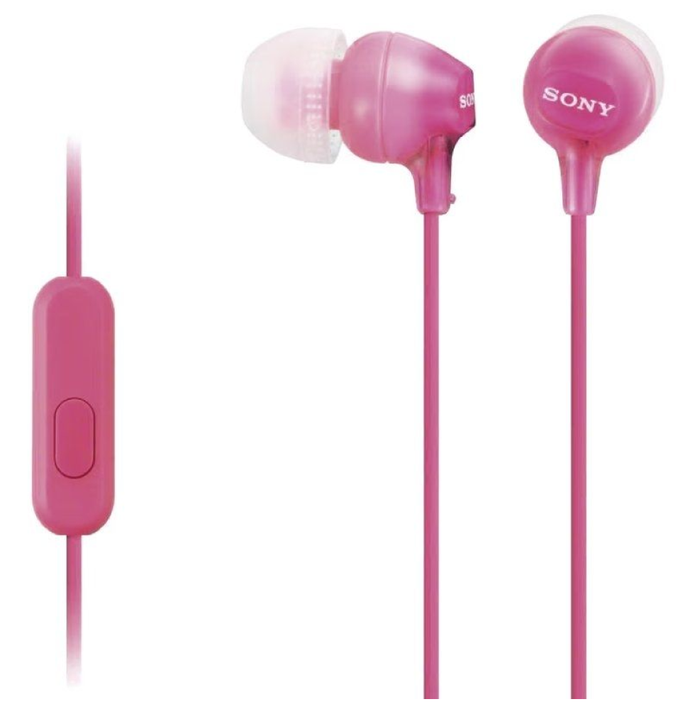 Auriculares Intrauditivos Sony MDR-EX15APPI/ con Micrófono/ Jack 3.5/ Rosas