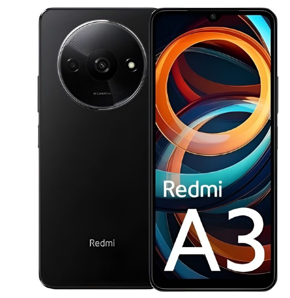 Smartphone Xiaomi Redmi A3 3GB/ 64GB/ 6.71'/ Negro Medianoche