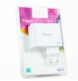 Cargador de Pared TooQ TQWC-GANQC2PD100W/ 2xUSB Tipo-C/ 1xUSB/ 100W