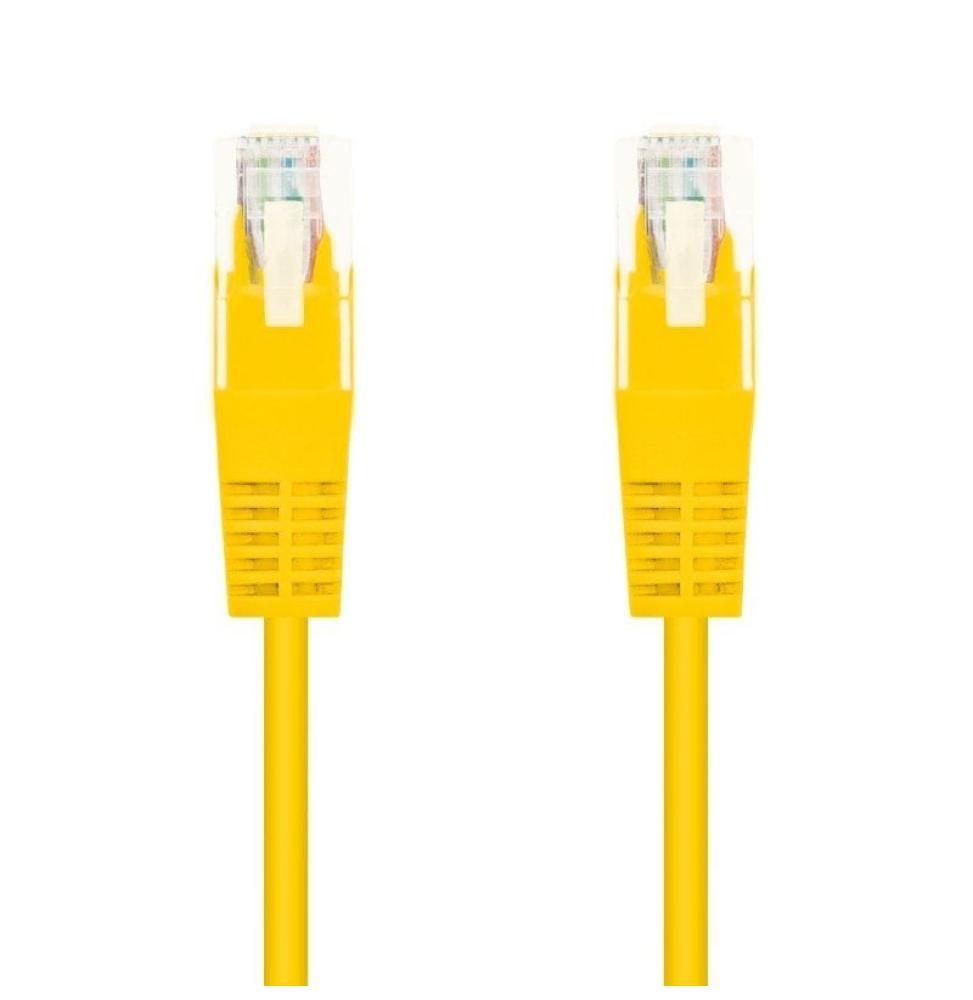 Cable de Red RJ45 UTP Nanocable 10.20.0400-Y Cat.6/ 50cm/ Amarillo