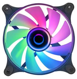 Ventilador Mars Gaming MF-3D/ 12cm/ ARGB/ Negro