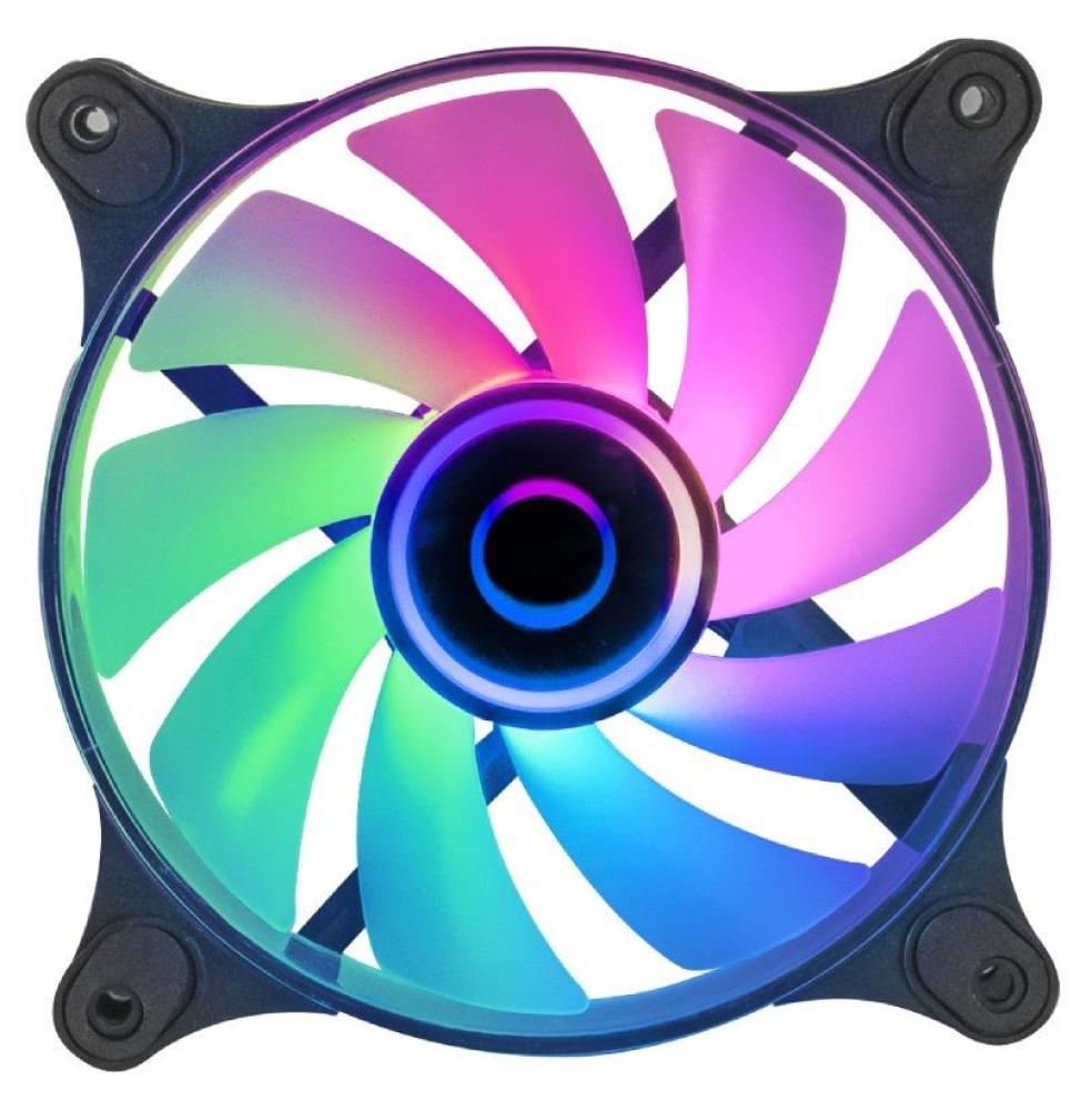 Ventilador Mars Gaming MF-3D/ 12cm/ ARGB/ Negro