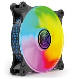 Ventilador Mars Gaming MF-3D/ 12cm/ ARGB/ Negro