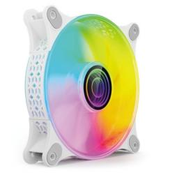 Ventilador Mars Gaming MF-3D/ 12cm/ ARGB/ Blanco