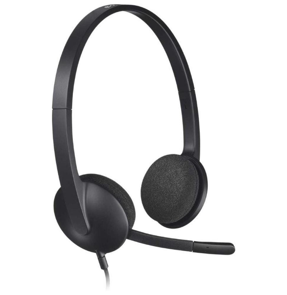 Auriculares Logitech H340/ con Micrófono/ USB/ Negros