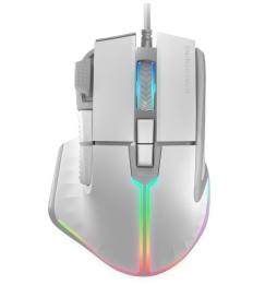 Ratón Gaming Mars Gaming MM-XT/ Hasta 12800DPI/ Blanco