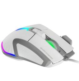 Ratón Gaming Mars Gaming MM-XT/ Hasta 12800DPI/ Blanco