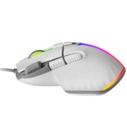 Ratón Gaming Mars Gaming MM-XT/ Hasta 12800DPI/ Blanco