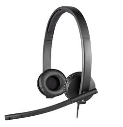 Auriculares Logitech H570E/ con Micrófono/ USB/ Negros