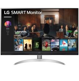 Smart Monitor LG 32SQ700S-W 31.5'/ 4K/ Smart TV/ Multimedia/ Plata y Blanco