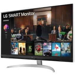 Smart Monitor LG 32SQ700S-W 31.5'/ 4K/ Smart TV/ Multimedia/ Plata y Blanco