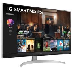 Smart Monitor LG 32SQ700S-W 31.5'/ 4K/ Smart TV/ Multimedia/ Plata y Blanco