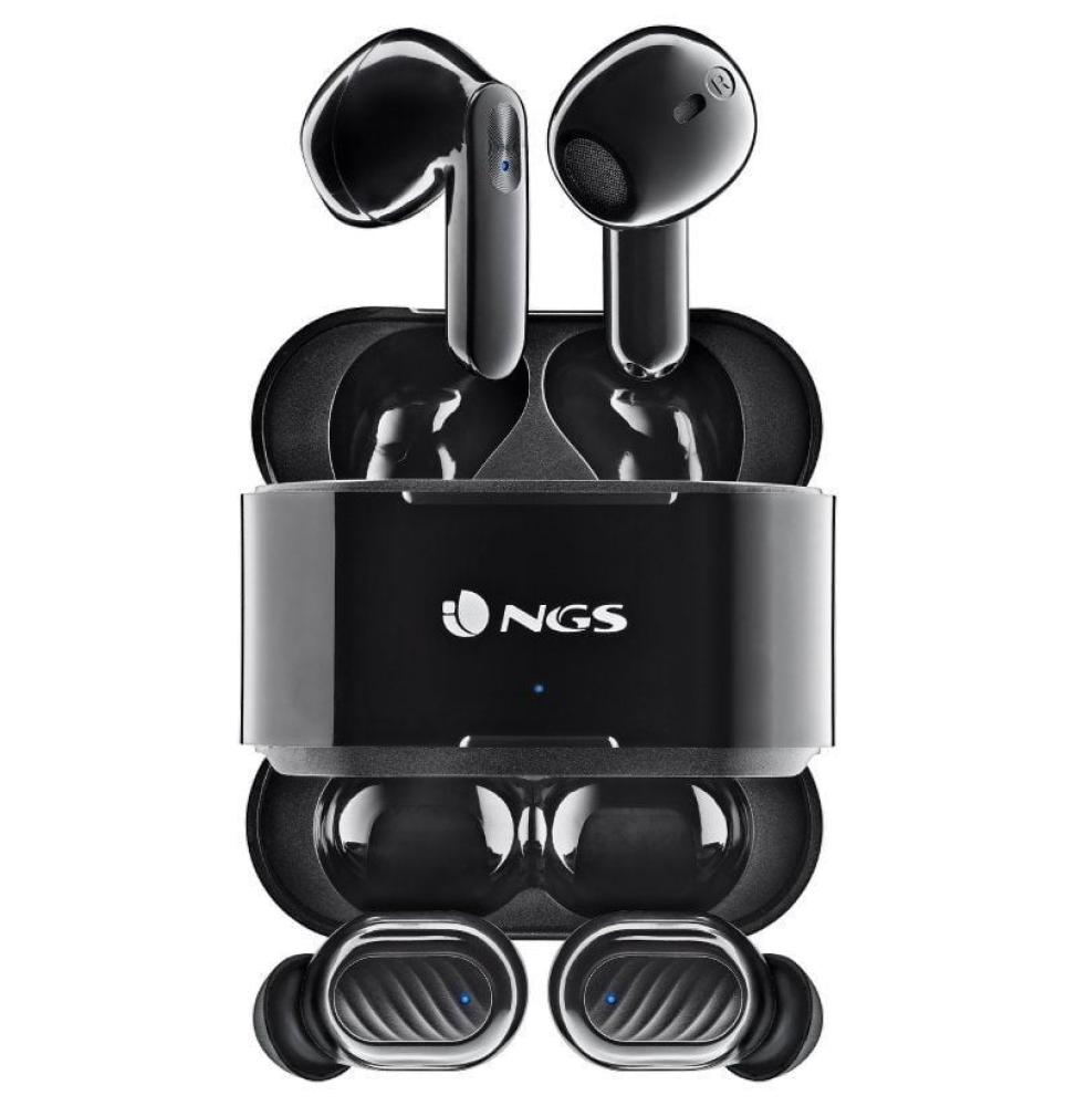 Auriculares Bluetooth NGS Ártica Duo con estuche de carga/ Autonomía 5h/ Negros