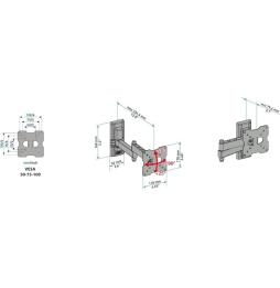 Soporte de Pared Giratorio/ Inclinable Meliconi EDR100 para TV de 14-25'/ hasta 17kg