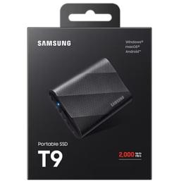 Disco Externo SSD Samsung Portable T9 2TB/ USB 3.2/ Negro