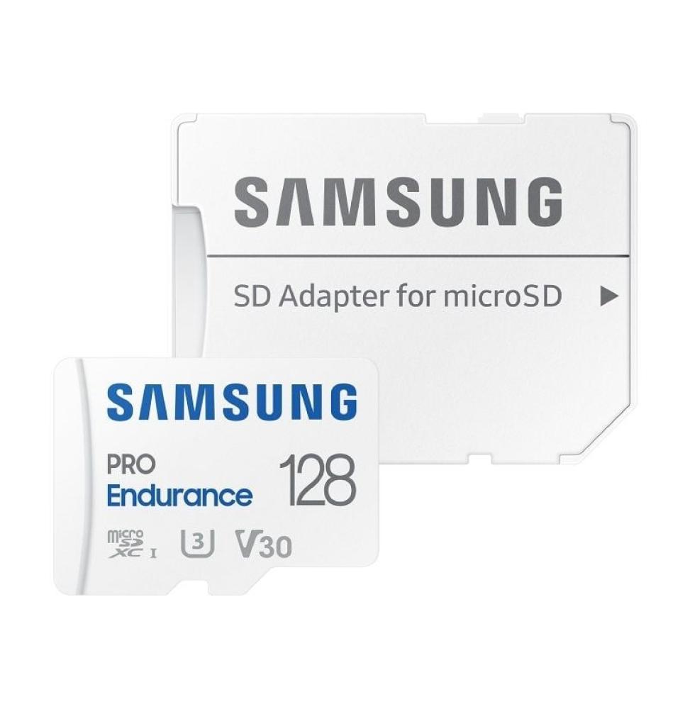 Tarjeta de Memoria Samsung Pro Endurance 128GB microSD XC con Adaptador/ Clase 10/ 100MBs