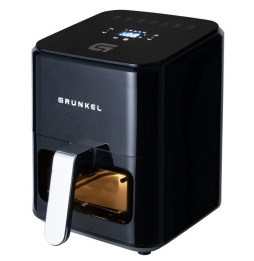 Freidora por Aire / Sin Aceite Grunkel Black Easy Fryer/ 1200W/ Capacidad 4L