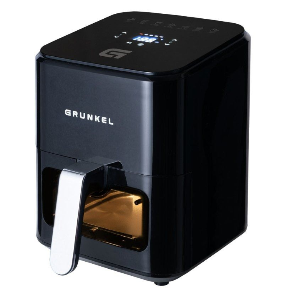 Freidora por Aire / Sin Aceite Grunkel Black Easy Fryer/ 1200W/ Capacidad 4L