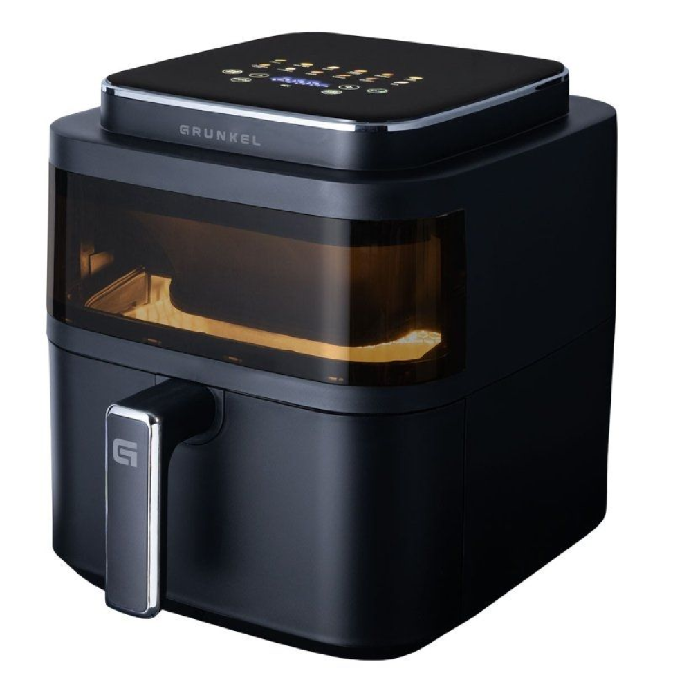 Freidora por Aire / Sin Aceite Grunkel BLack Light Fryer/ 1400W/ Capacidad 6L