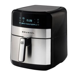 Freidora por Aire / Sin Aceite Grunkel Steel Tasty Fryer/ 1500W/ Capacidad 6L